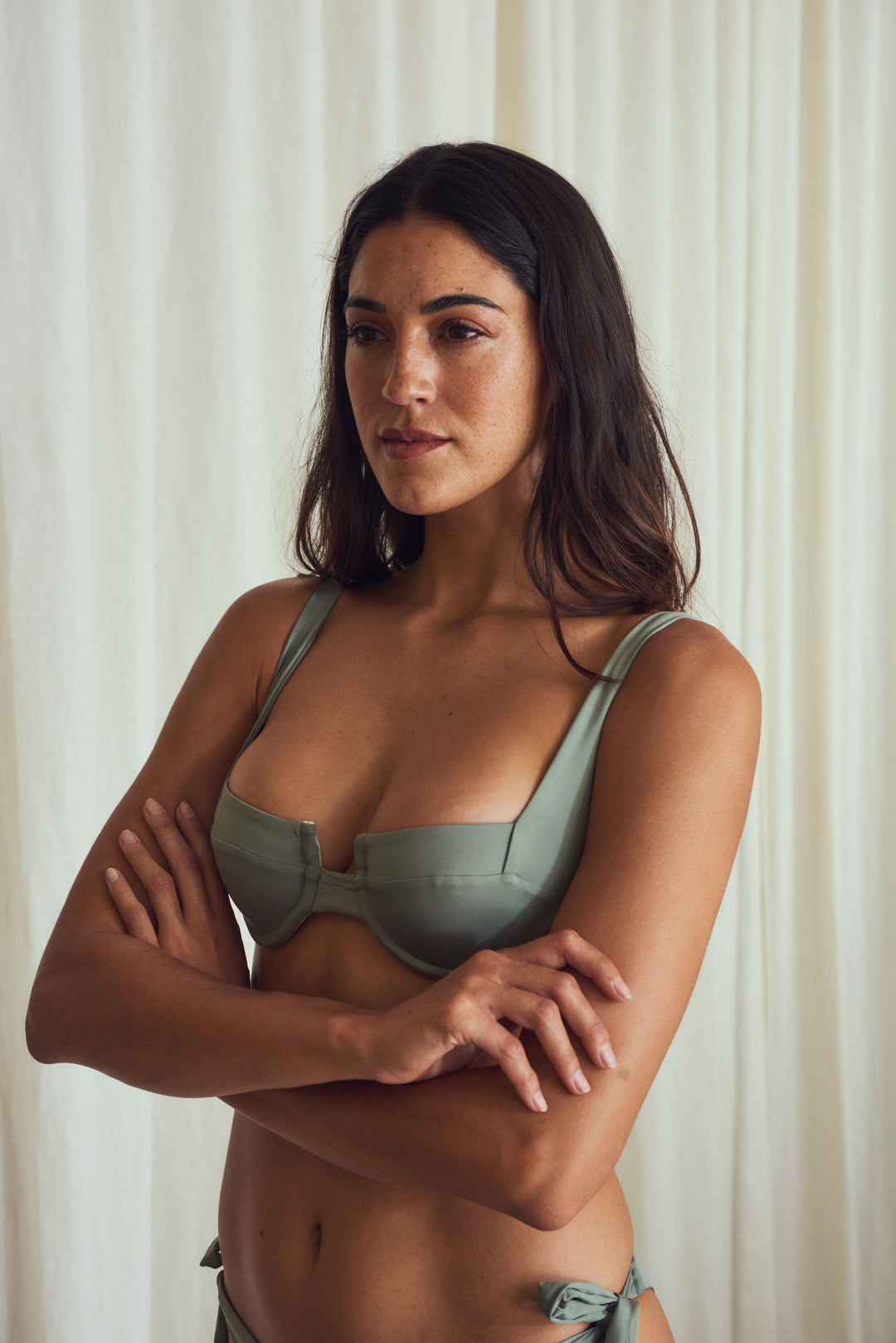 Cabo Olive Bikini Top