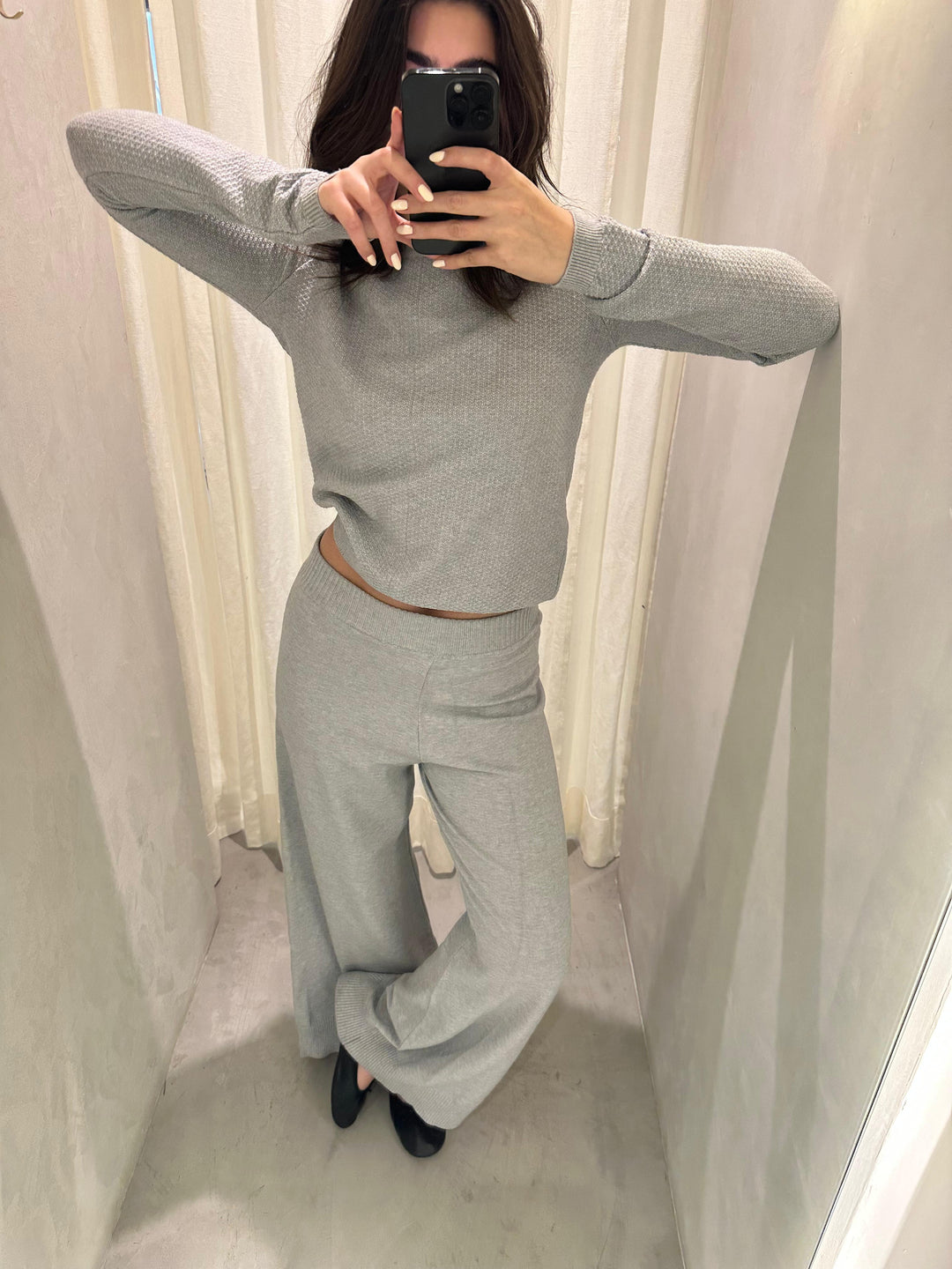 Denver Grey Knitted Pants