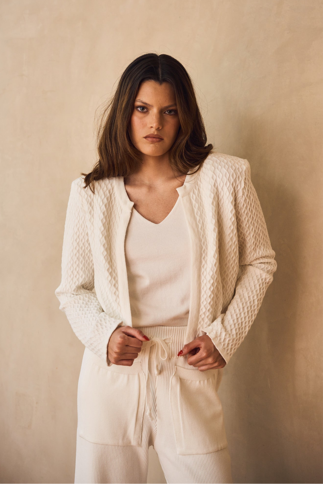 London White Knitted Jacket