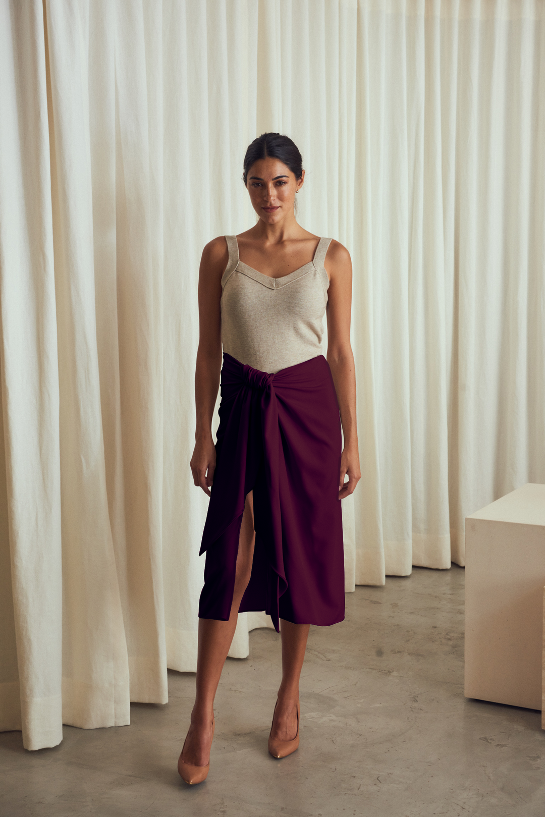 Paris Plum Skirt